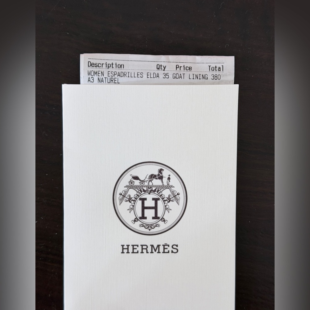 Hermès Zelda Espadrille in Naturel - EU38 - Picture 8 of 8